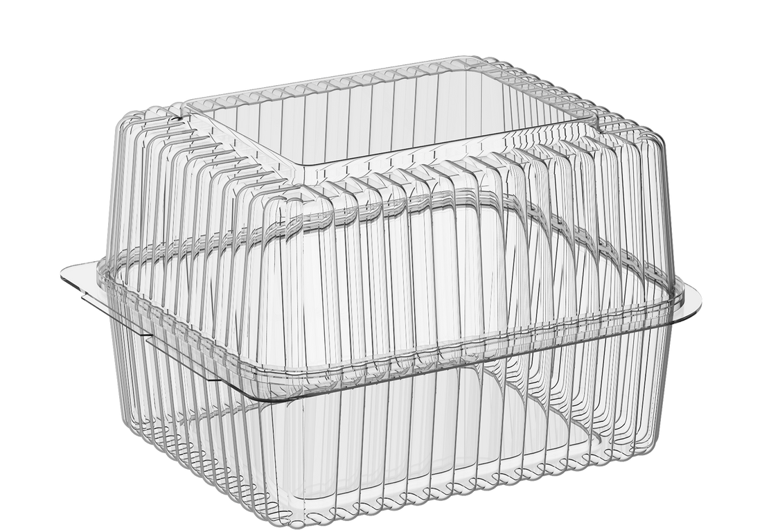 71 oz Pack of 10 Hinged Dome Plastic Containers