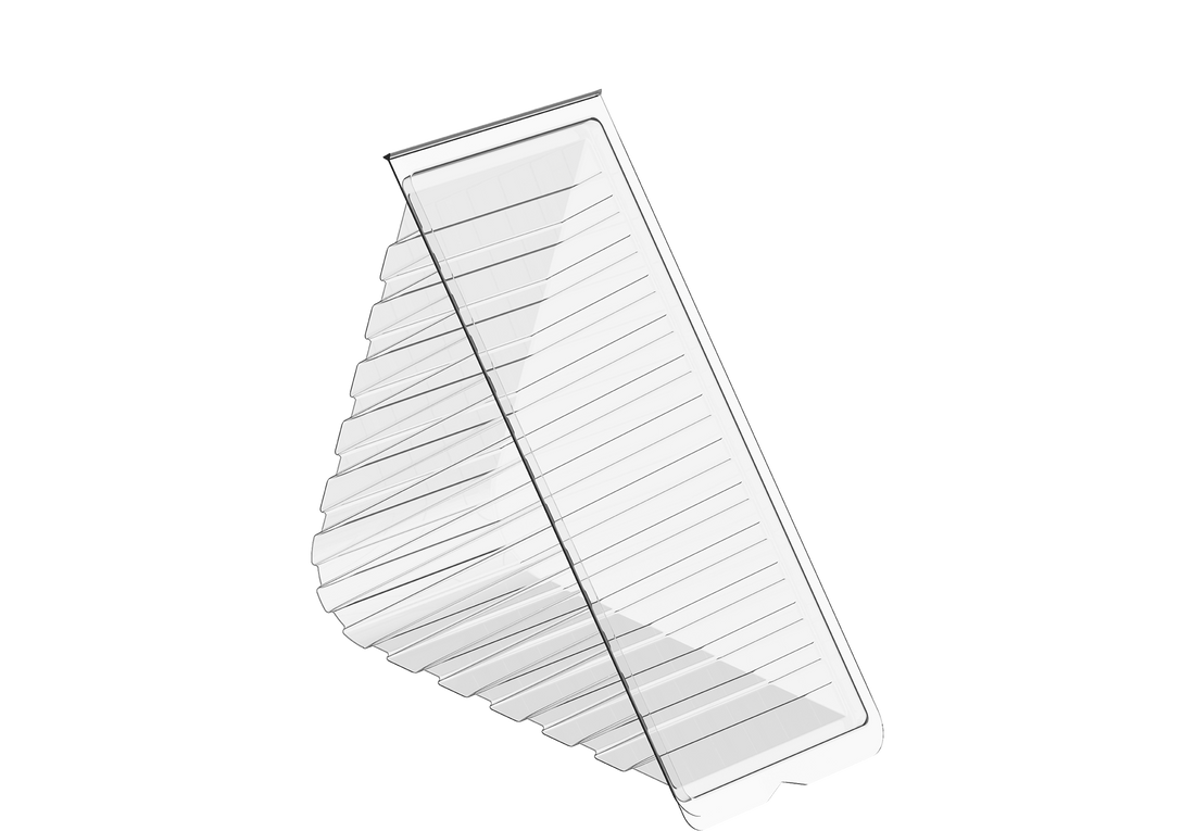 Double Club Sandwich Plastic Containers Carton of 1000