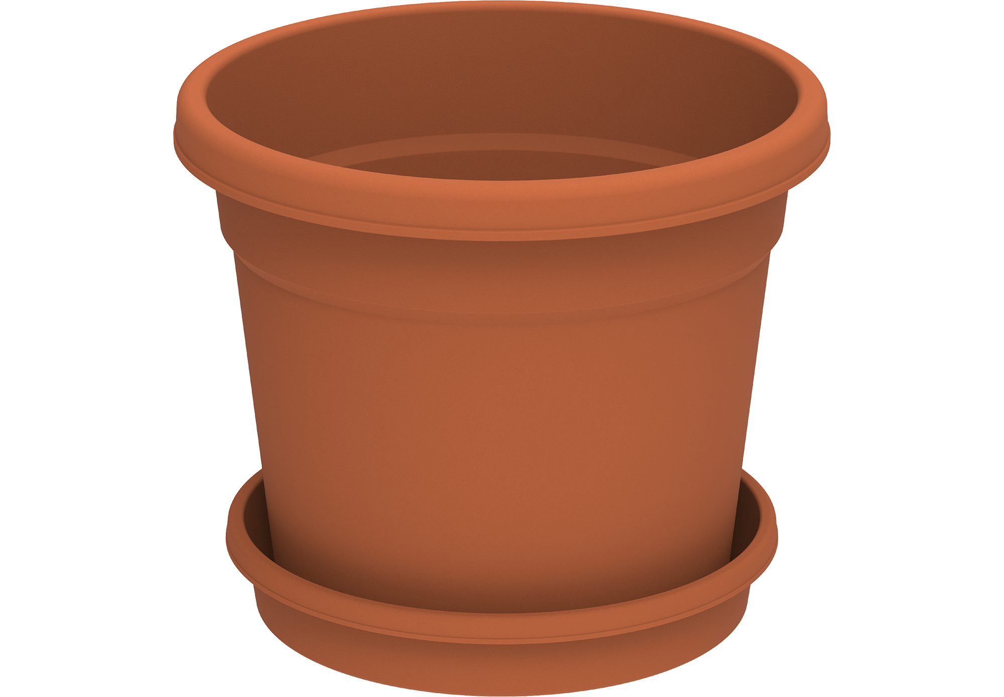 10" Round Flowerpot with Tray