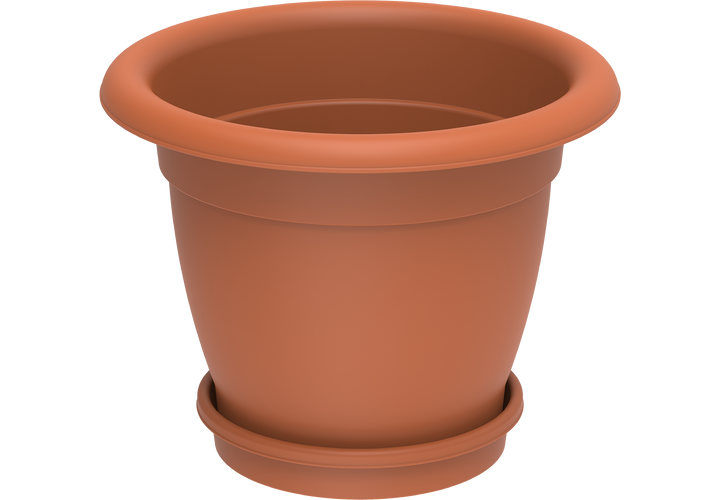 20" Round Flowerpot with Tray Cosmoplast UAE