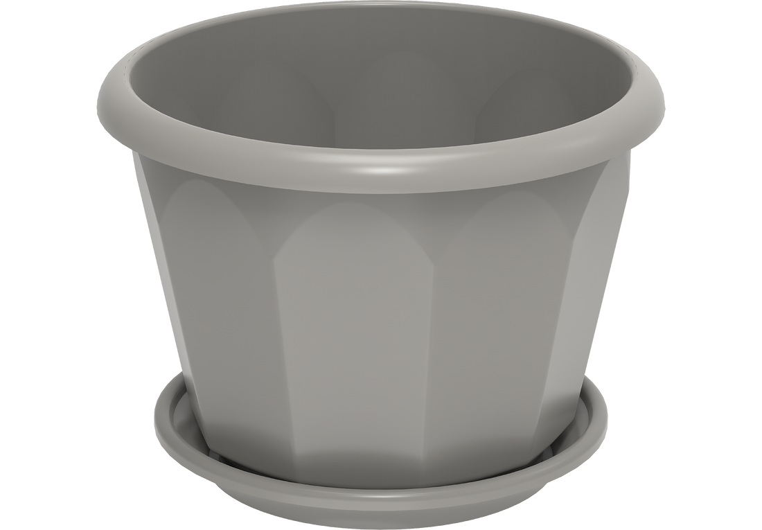 Hexagon Flowerpot with Tray