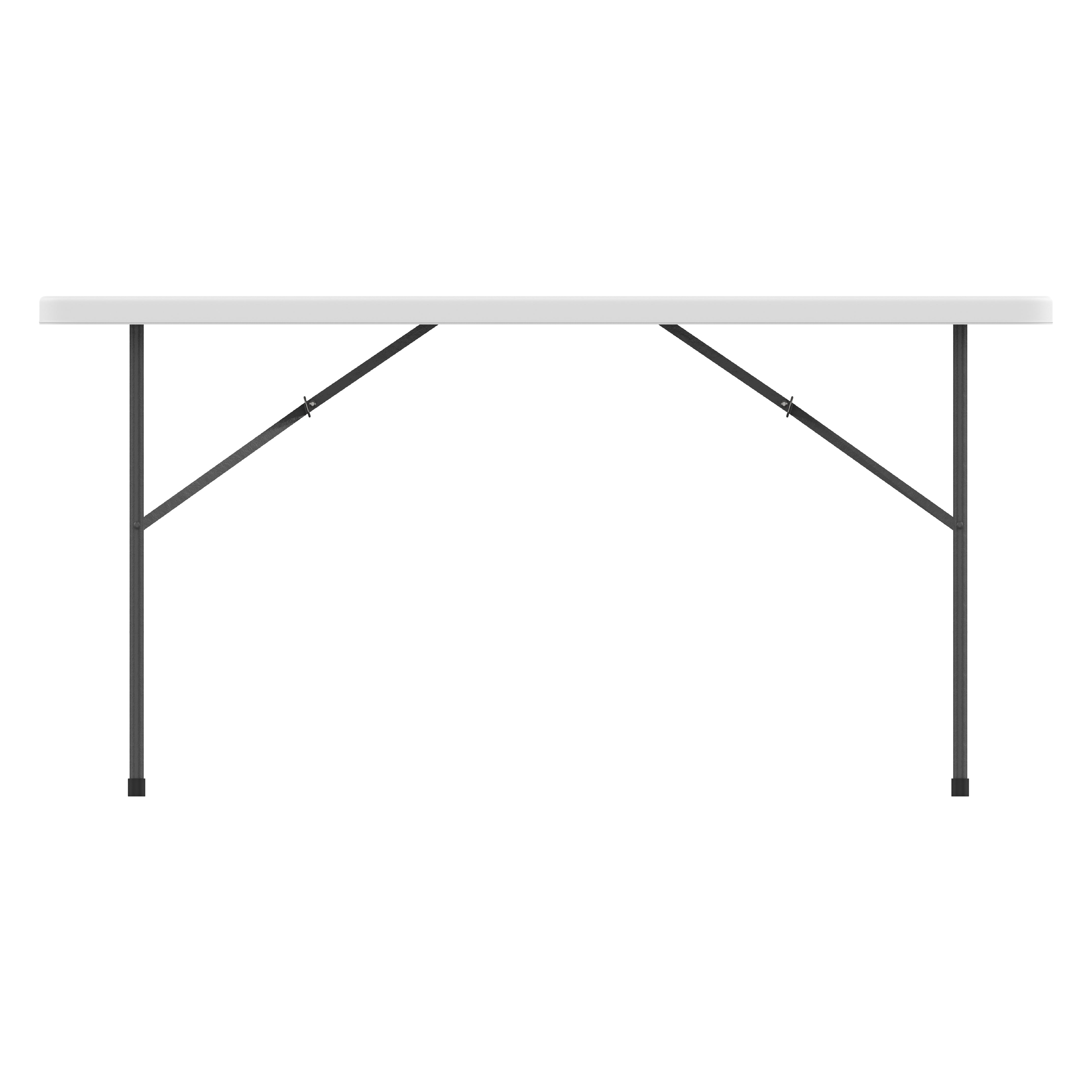 152 cm Folding Picnic Table with Steel Legs