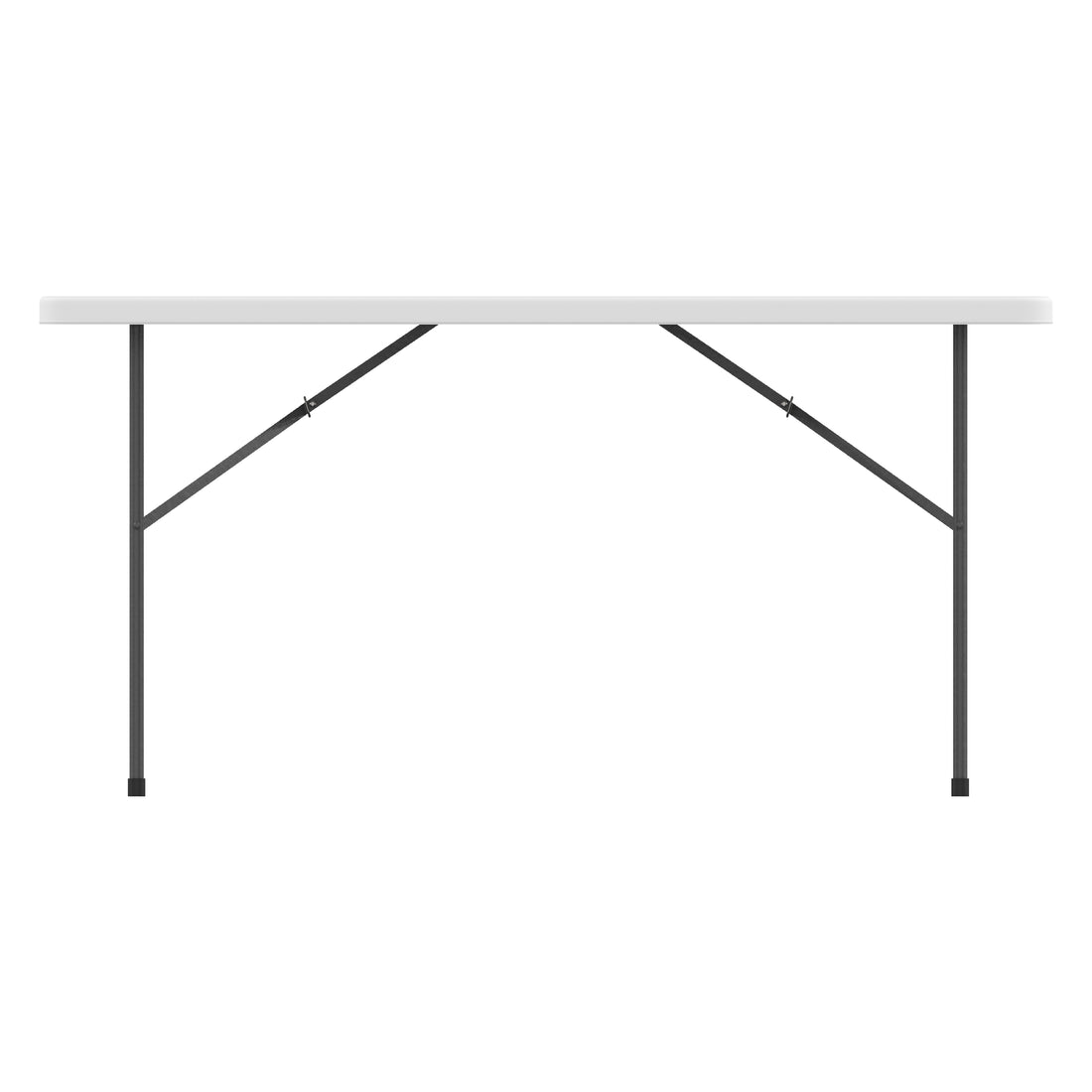152 cm Folding Picnic Table with Steel Legs
