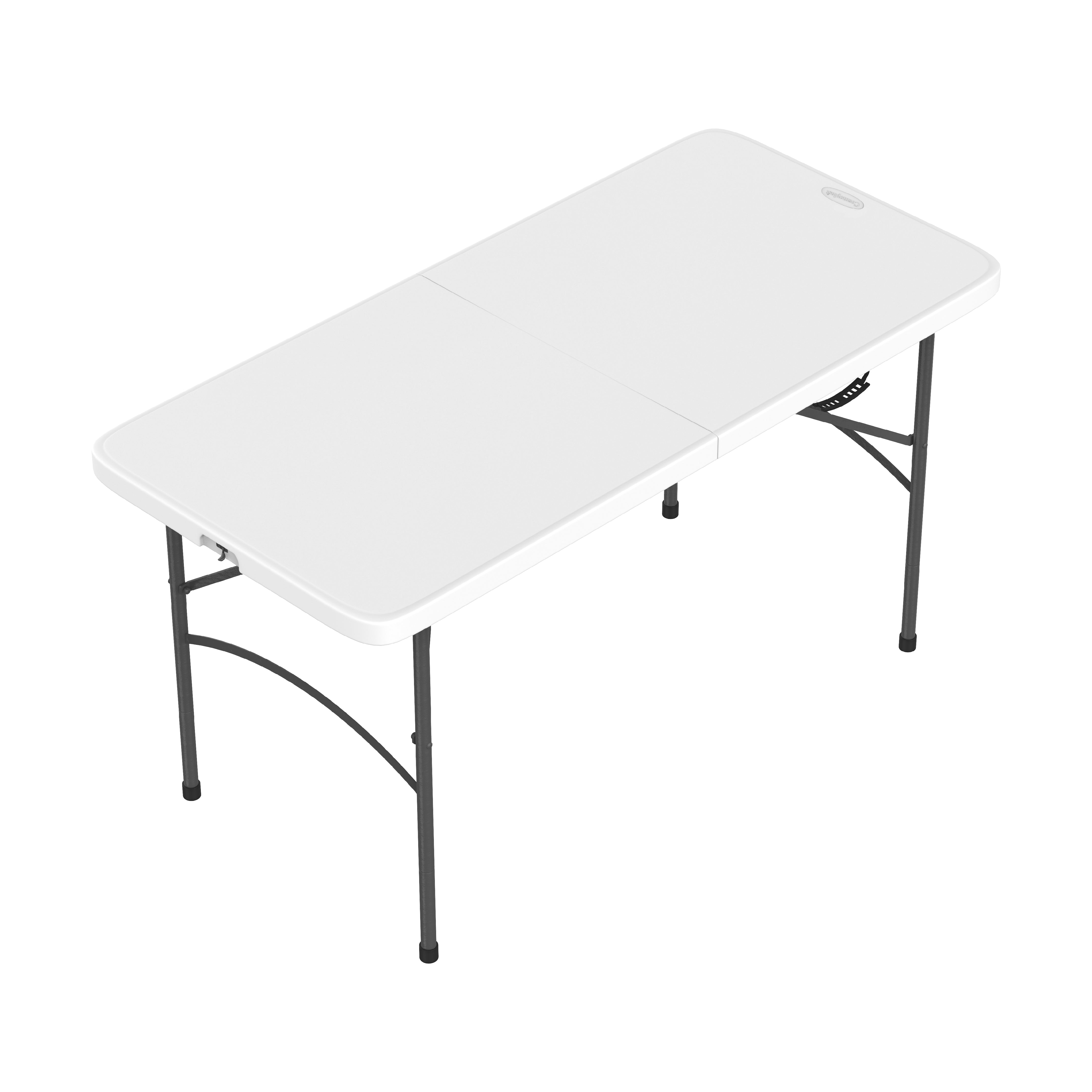 122 cm Folding Picnic Table with Steel Legs