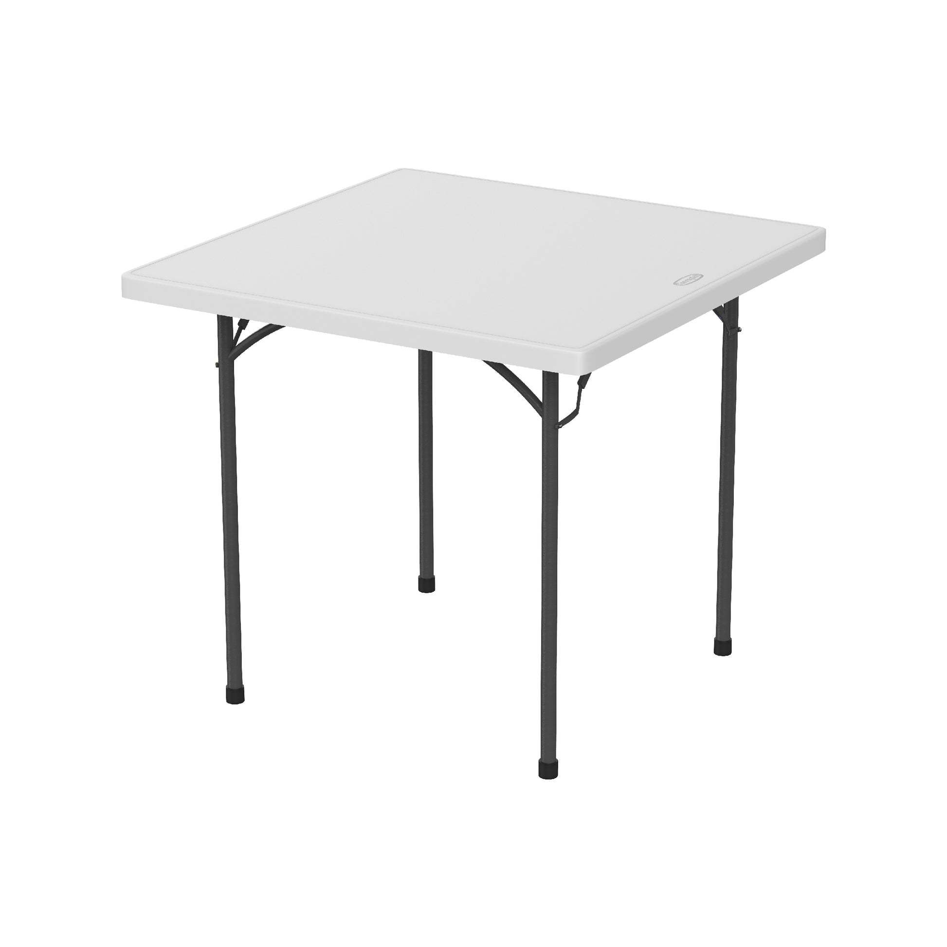 Square Folding Table with Steel Legs
