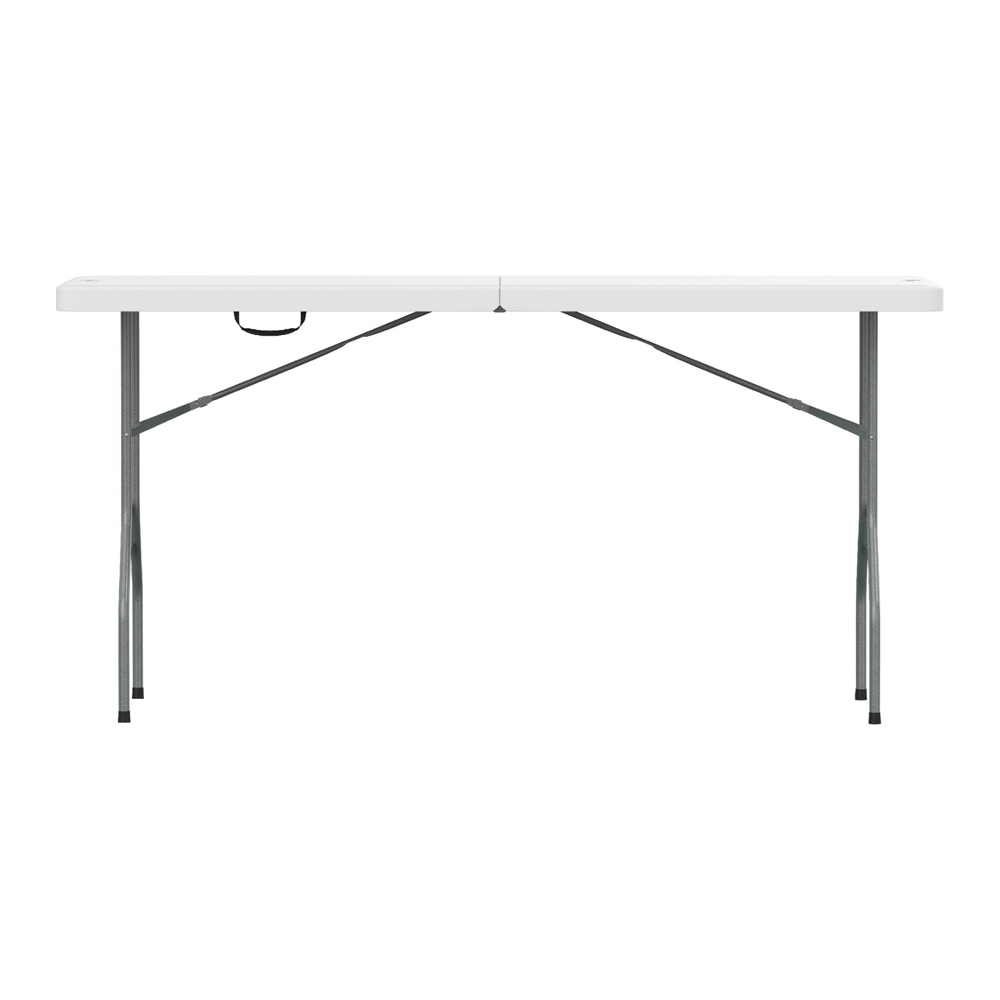 180 cm Folding Picnic Table with Steel Legs