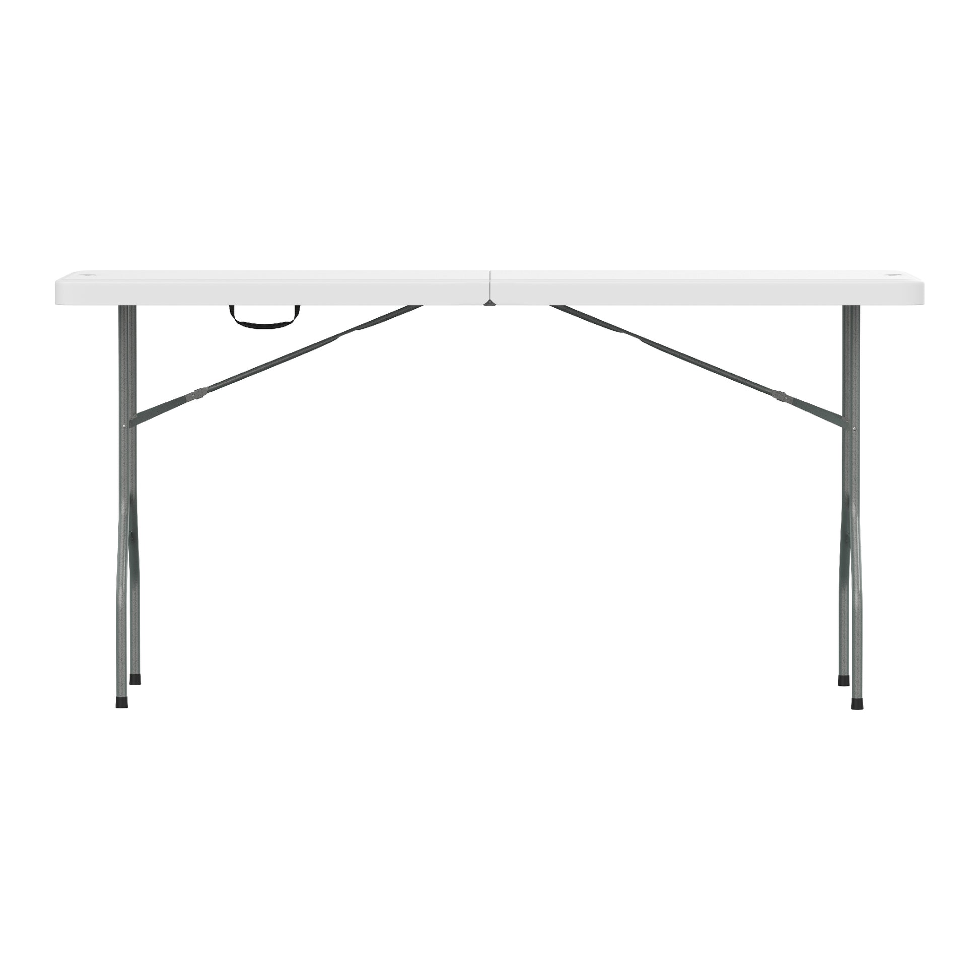 180 cm Folding Picnic Table with Steel Legs
