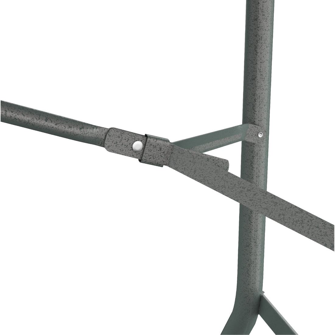 180 cm Folding Picnic Table with Steel Legs