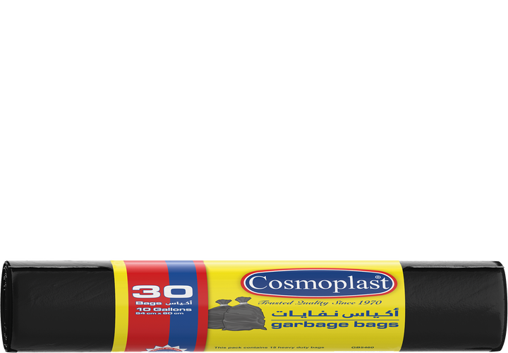 أكياس نفايات 10 جالون 54 × 60 سم