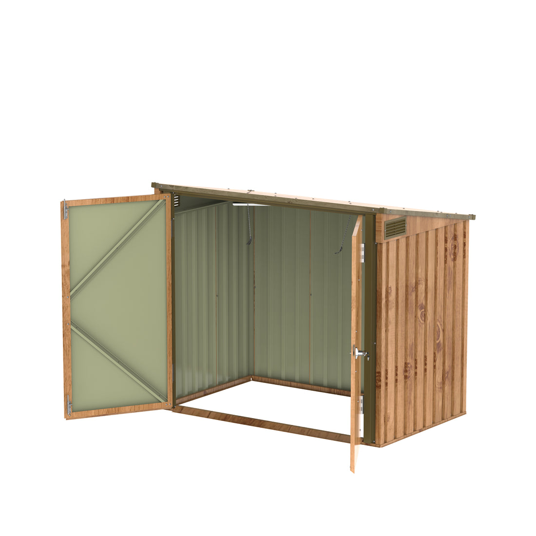 1420L Small Storage Shed with Flat Lid