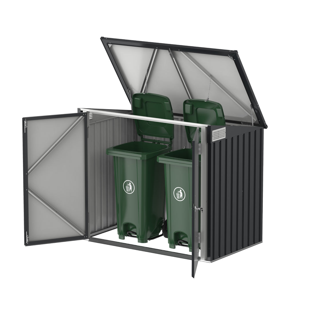 1420L Small Storage Shed with Flat Lid