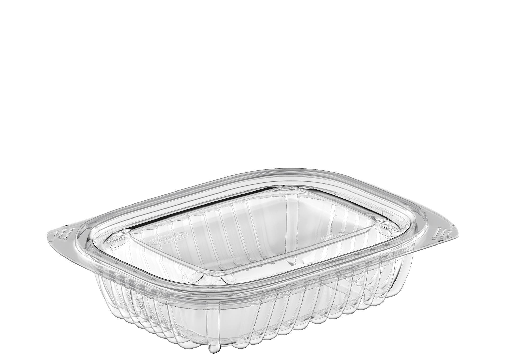 Clear Container Visual Cosmoplast General Purpose 12 oz. Plastic Clear Containers with Lids ...