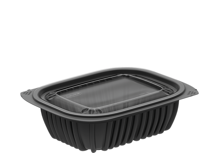 Black General Purpose Containers with Lids