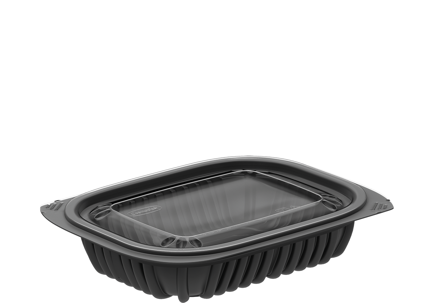 8 oz Pack of 20 Black General Purpose Containers with Lids