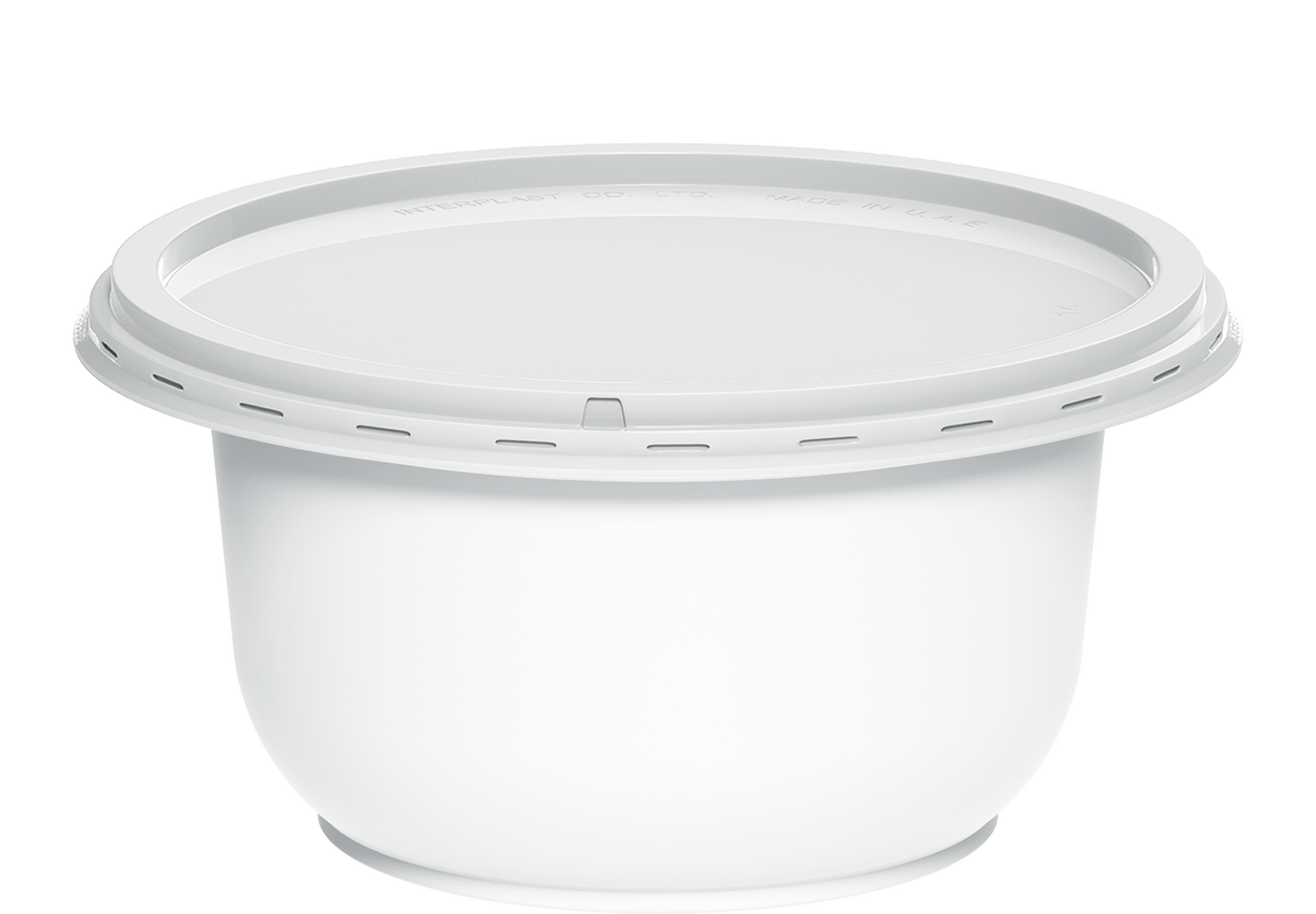 150 ml Pack of 40 IC15 Plastic White Containers with White Lids