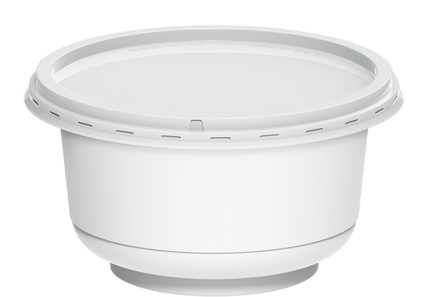 200 ml Pack of 40 IC95 Plastic White Containers with White Lids