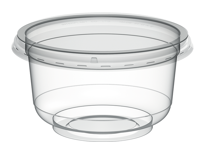200 ml Plastic Clear Containers with Clear Lids