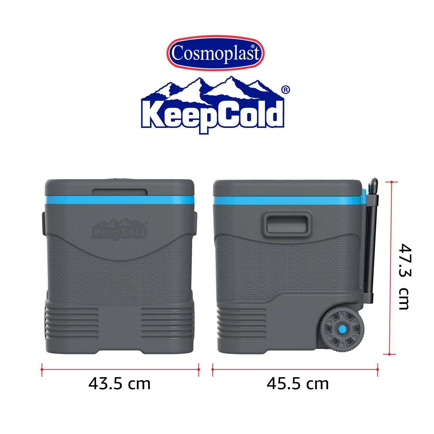 Cosmoplast 45L Icebox with Umbrella Holder