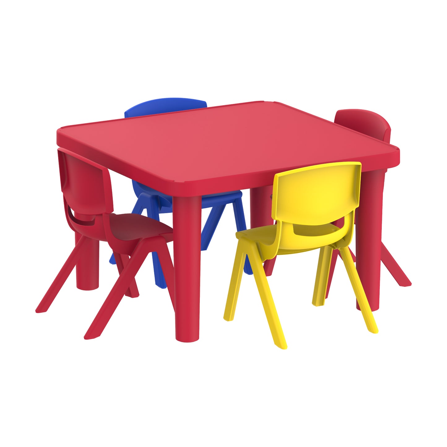 Kindergarten Table Square & 4 Chairs