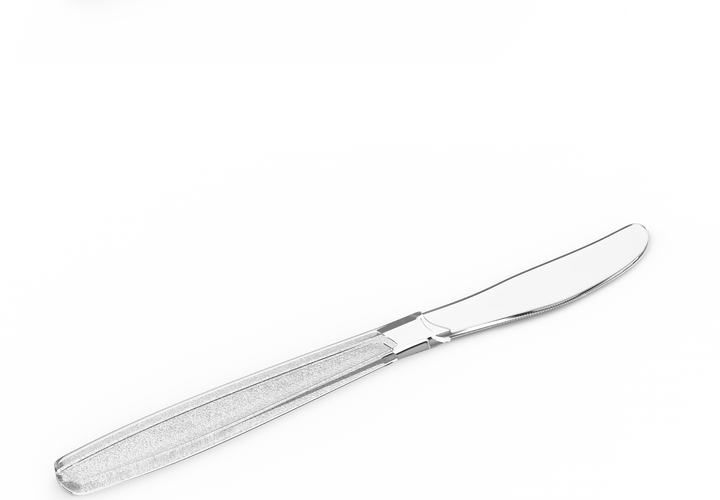 Clear Transparent Plastic Knife Pack of 50