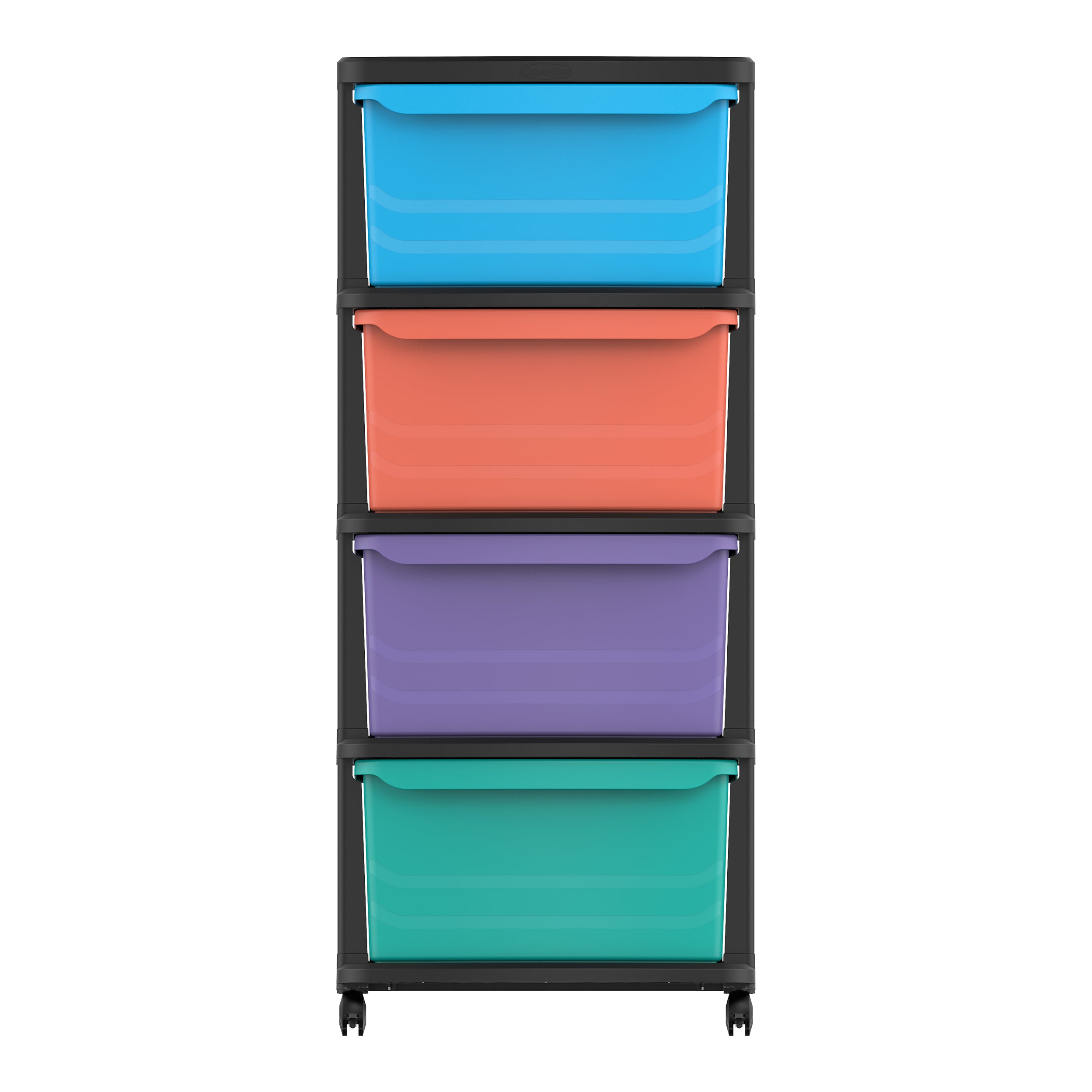 4 Tiers Multipurpose Storage Cabinet with Wheels