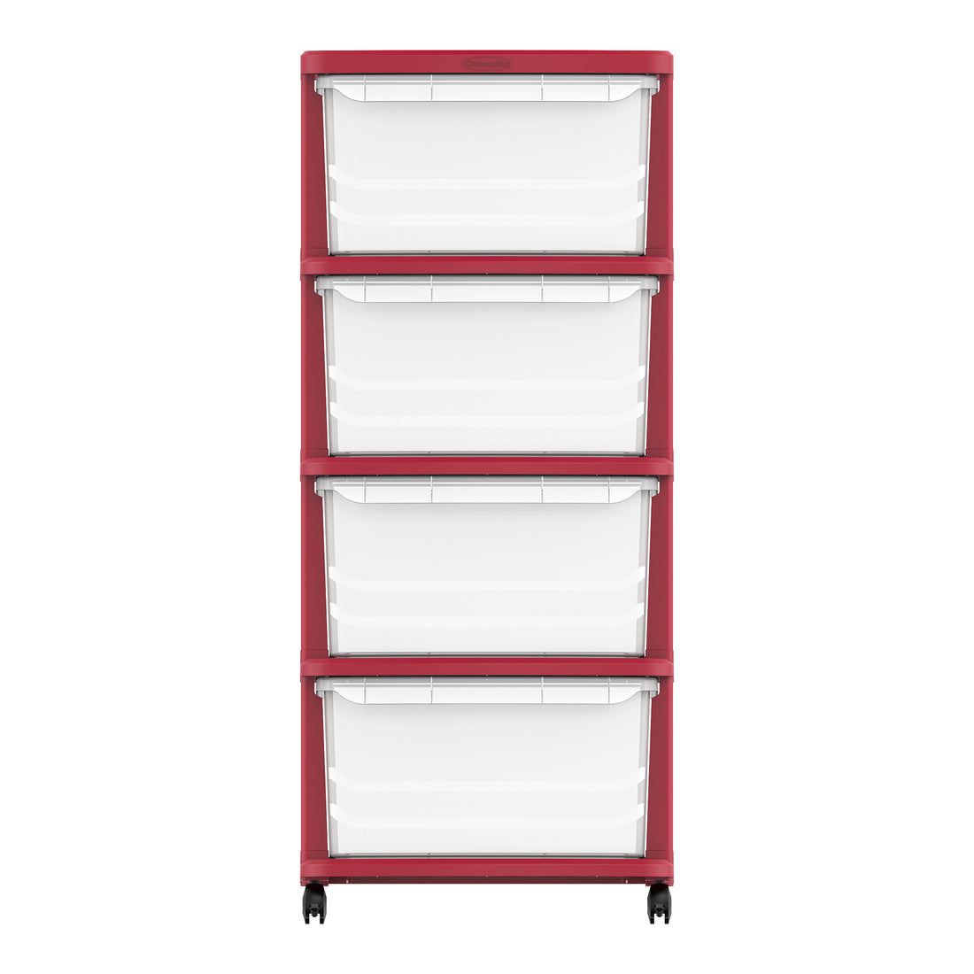 4 Tiers Multipurpose Storage Cabinet with Wheels