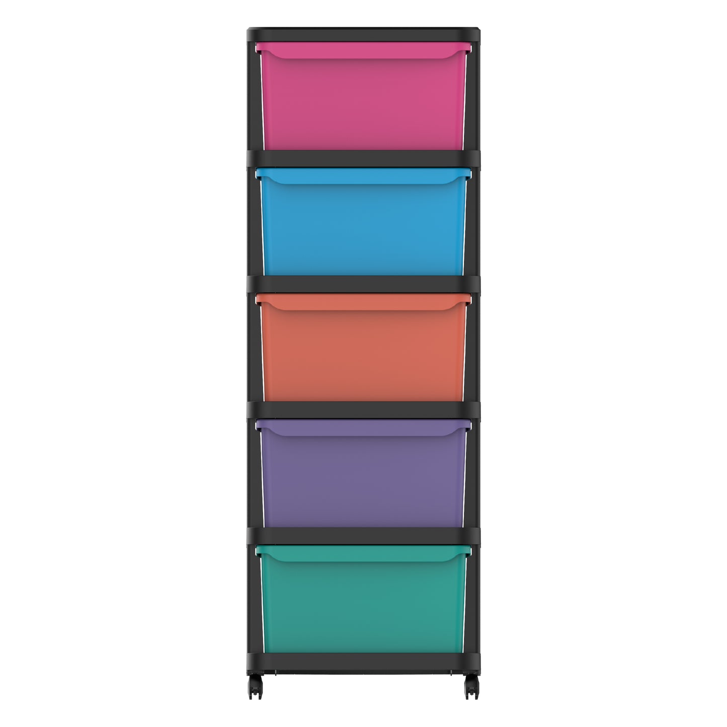 5 Tiers Multipurpose Storage Cabinet with Wheels