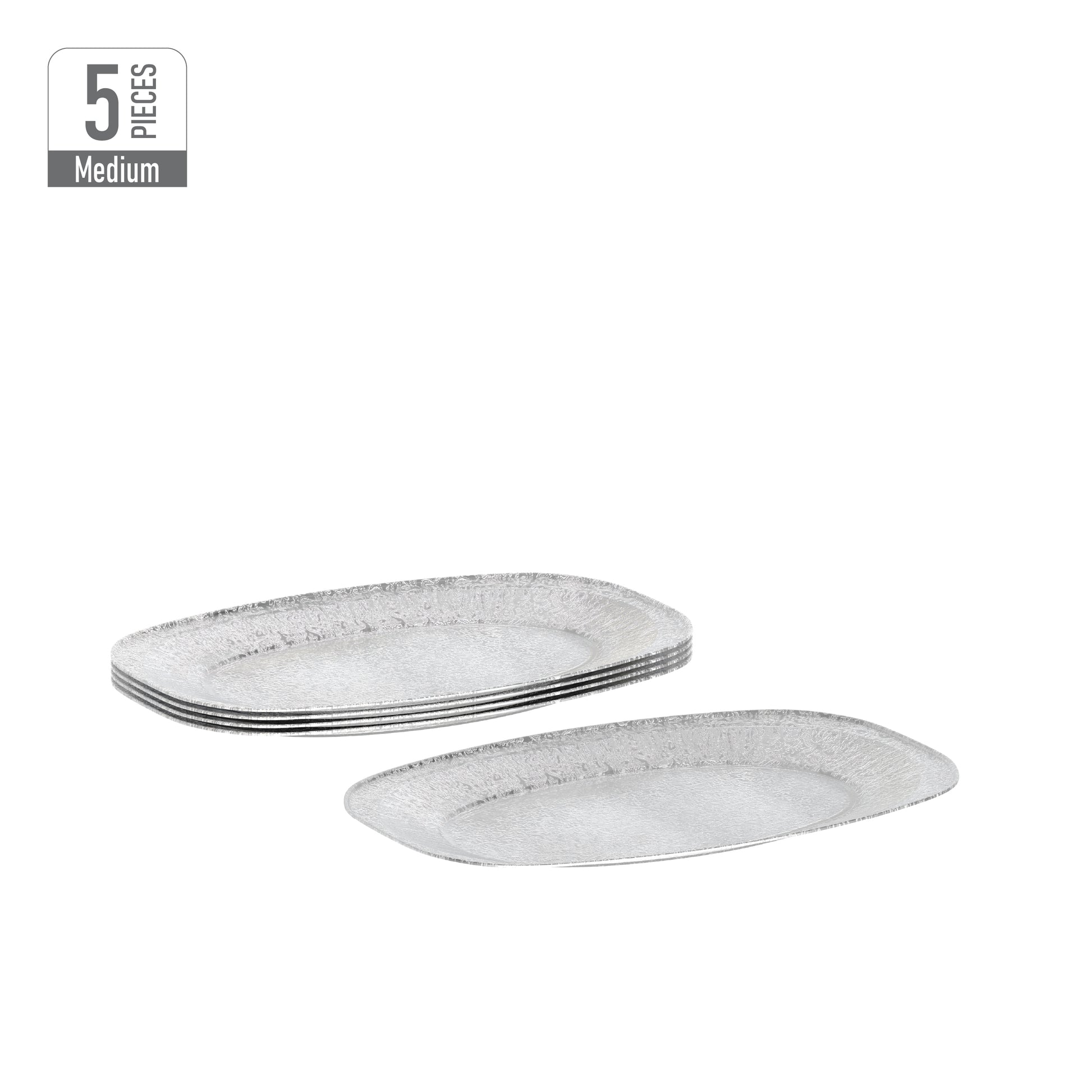 Medium Aluminium Platter Pack of 5