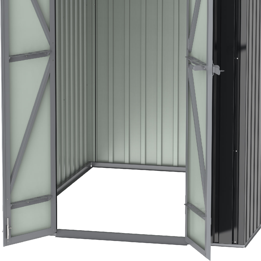Elite Metal Walk-in Shed 5.5x4ft | Outdoor Storage | Cosmoplast