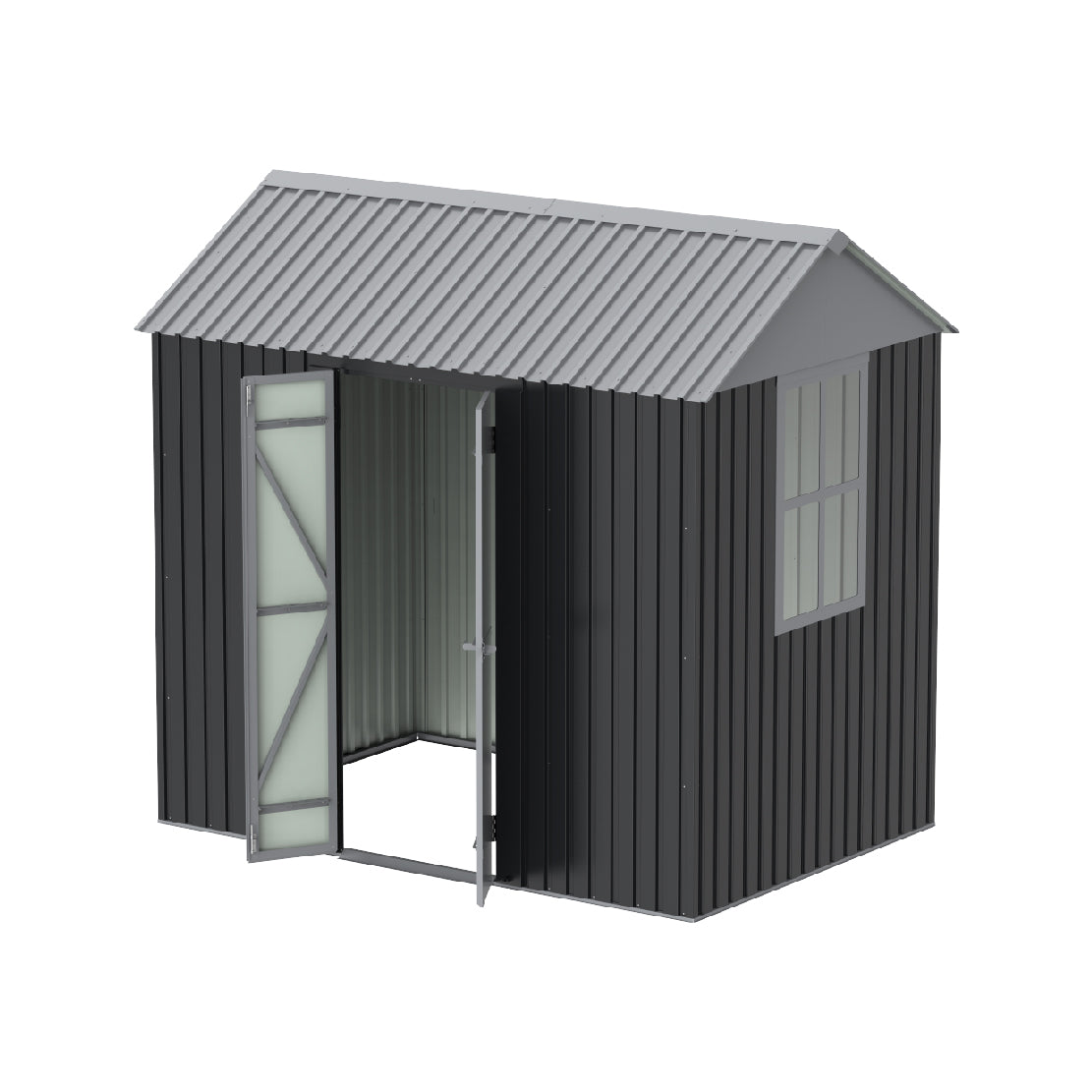 Elite Metal Garden Outdoor Storage Shed 8x5.5ft- Cosmoplast UAE