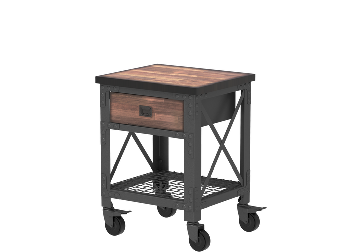 Workbench with Wheels & Steel Frame