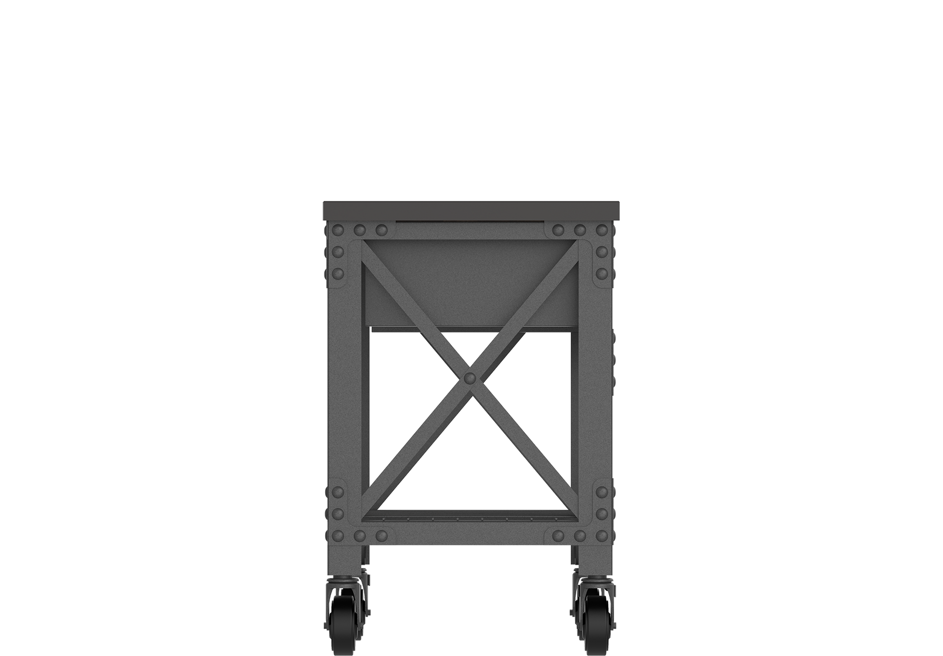 Workbench with Wheels & Steel Frame