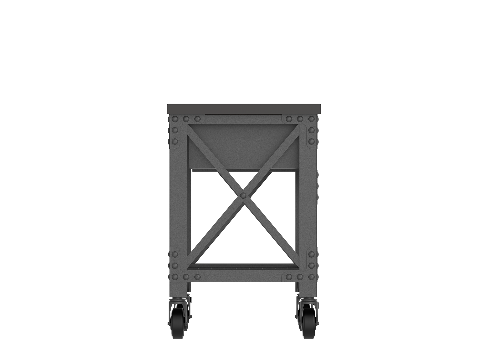 Workbench with Wheels & Steel Frame