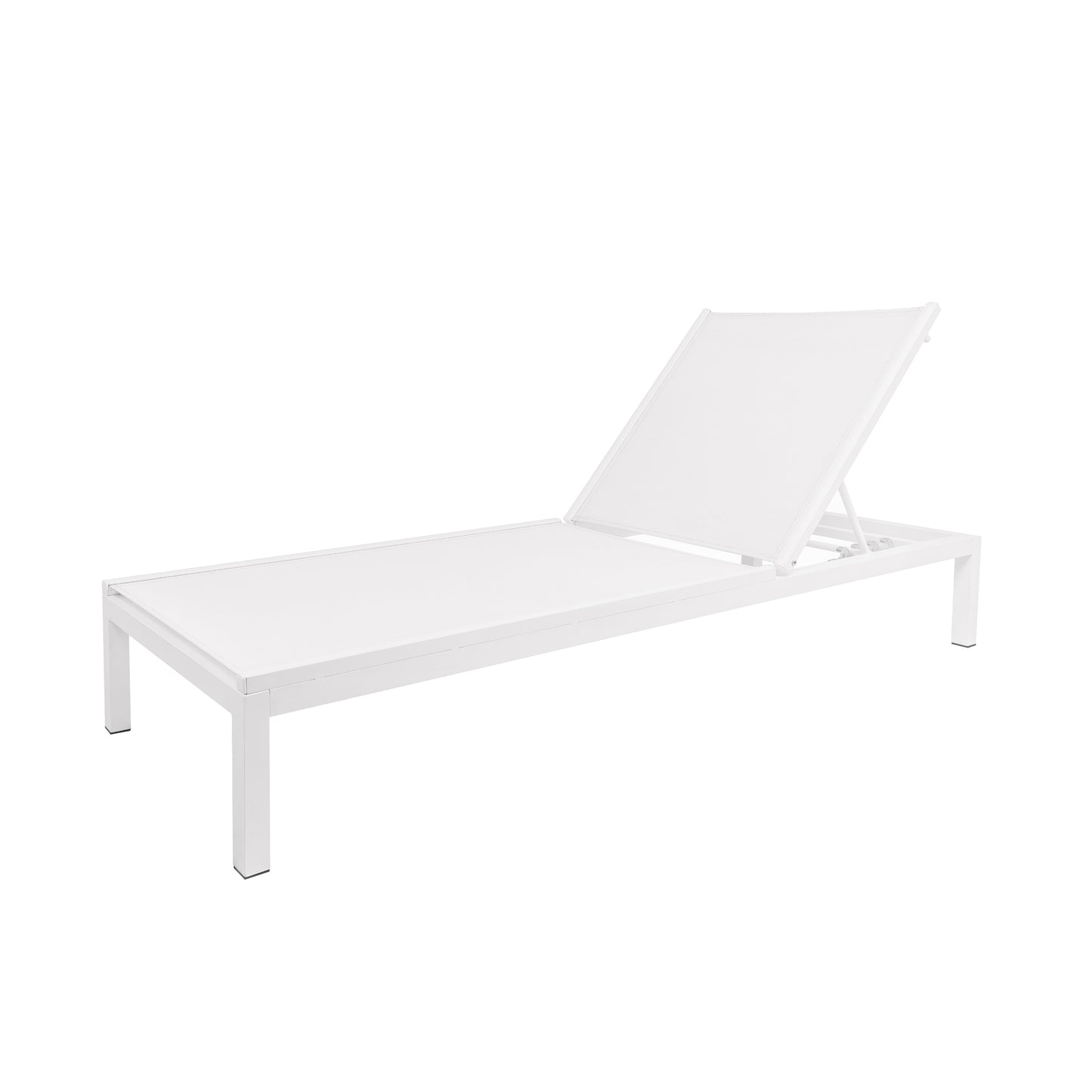 Niki Sun Lounger Aluminium Beach Bed with Fabric Sling