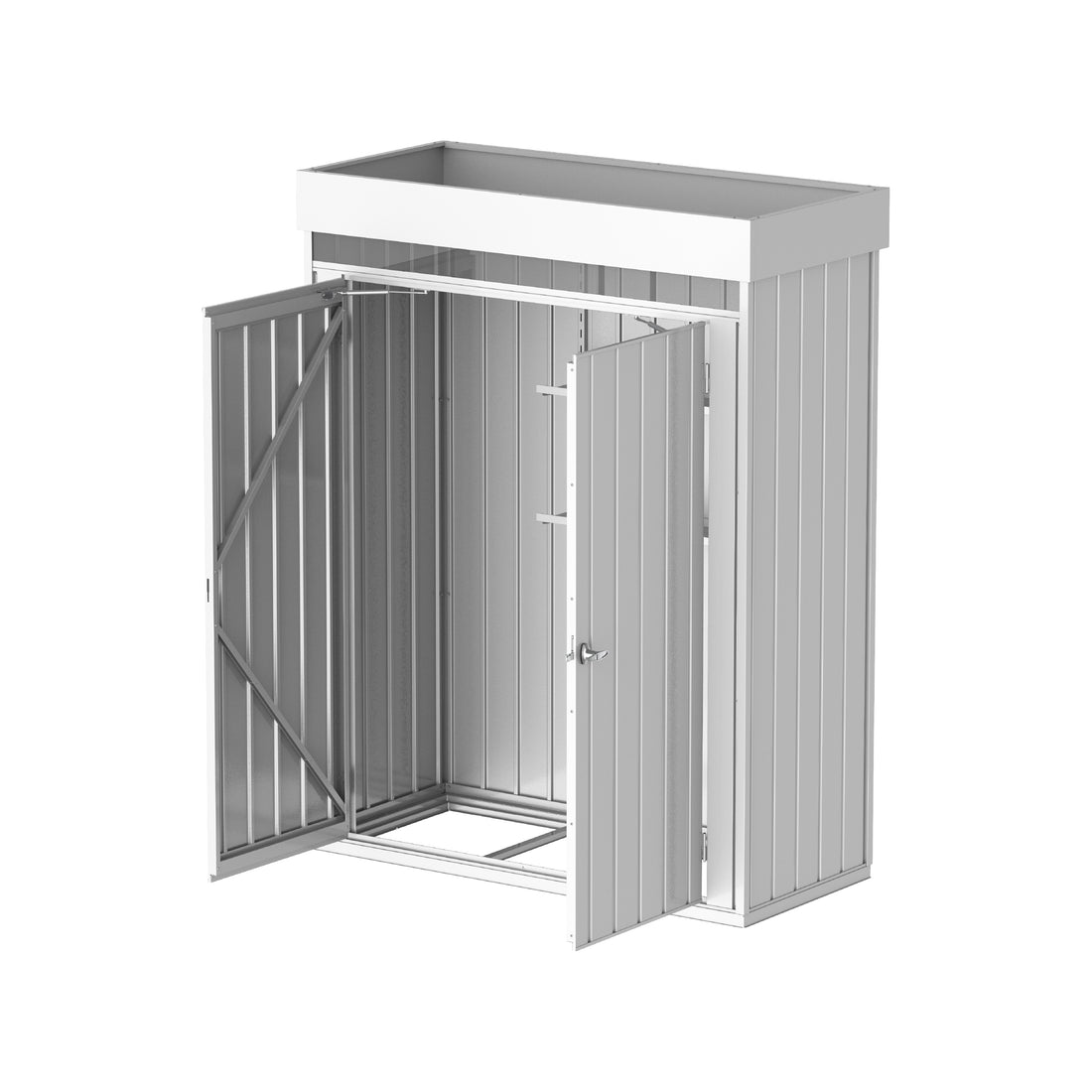Palladium Steel High Store Lockers with Roof Garden Double Door Cabinets