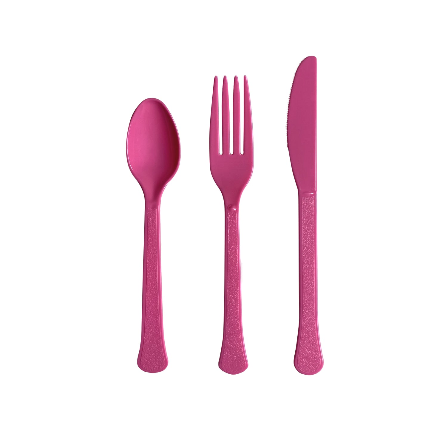عبوة أدوات طعام متنوعة باللون الوردي للأميرات تحتوي على 24 قطعة