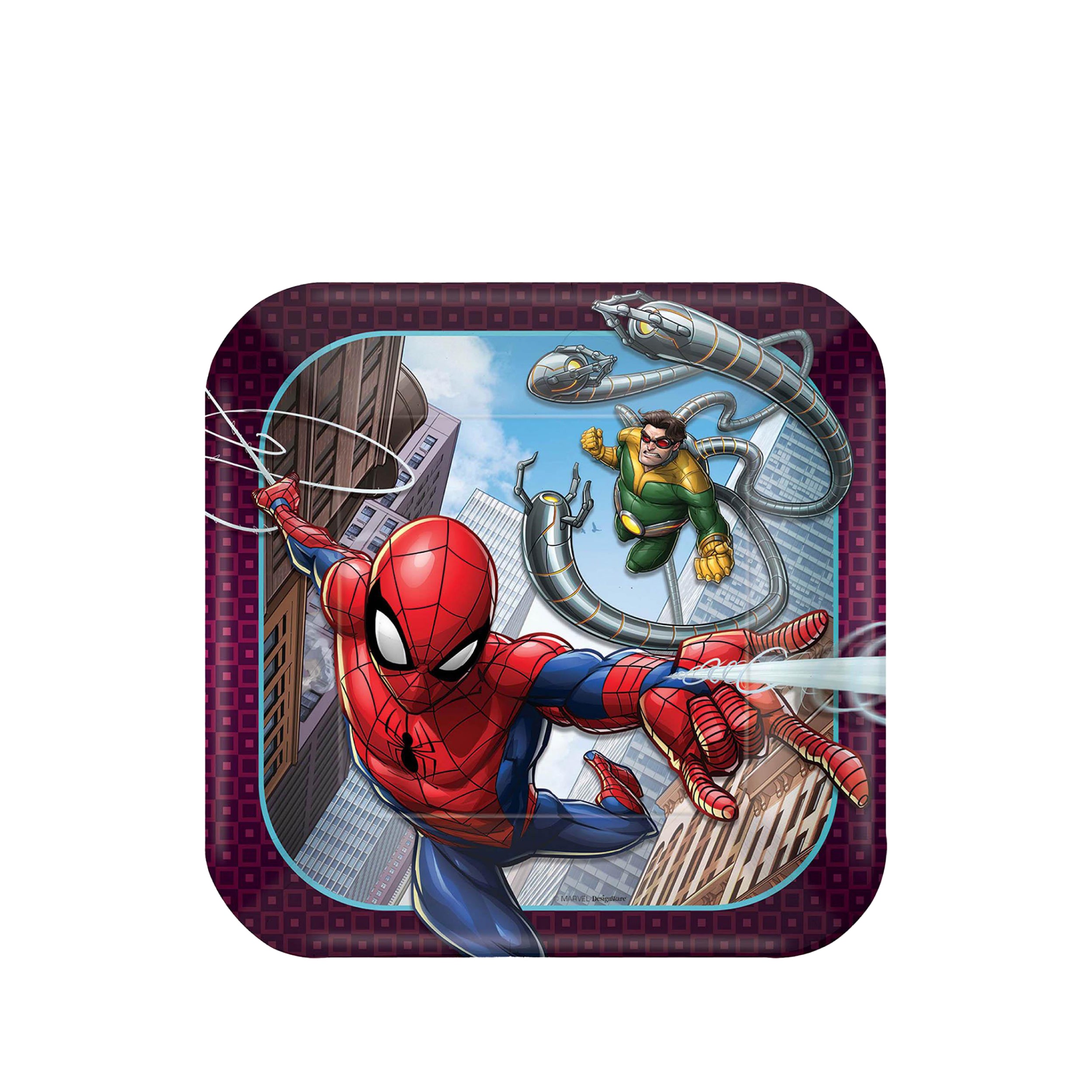 Cosmoplast 18 Cm Spider Man Square Paper Plates Pack Of 8 Cosmoplast UAE Cosmoplast 18 cm spider man square paper plates pack of 8 cosmoplast uae