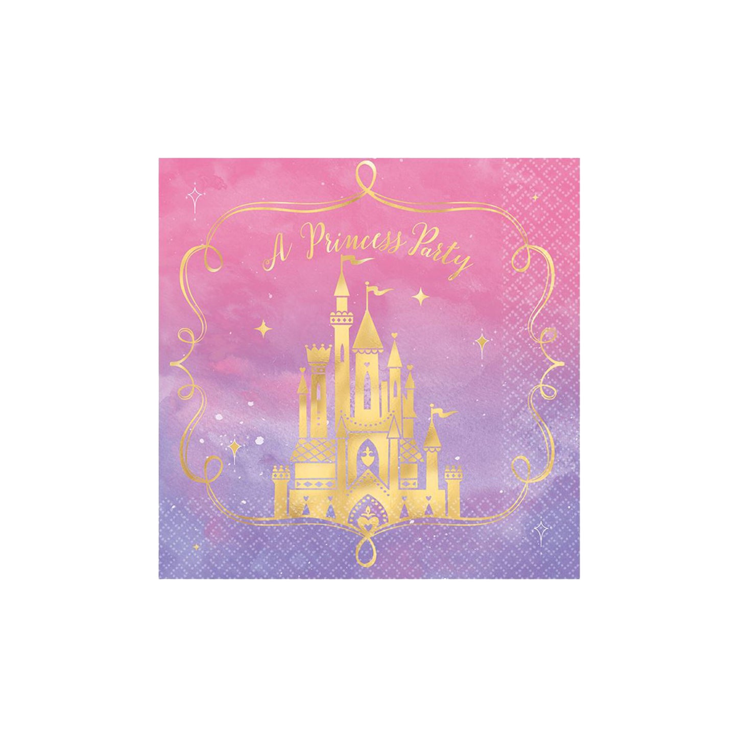 Princess 33 cm Lunch Napkins Pack of 16