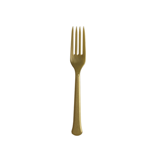 Gold Plastic Forks Pack of 20