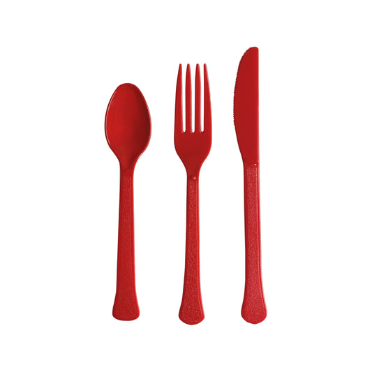 Red Assorted Cutlery