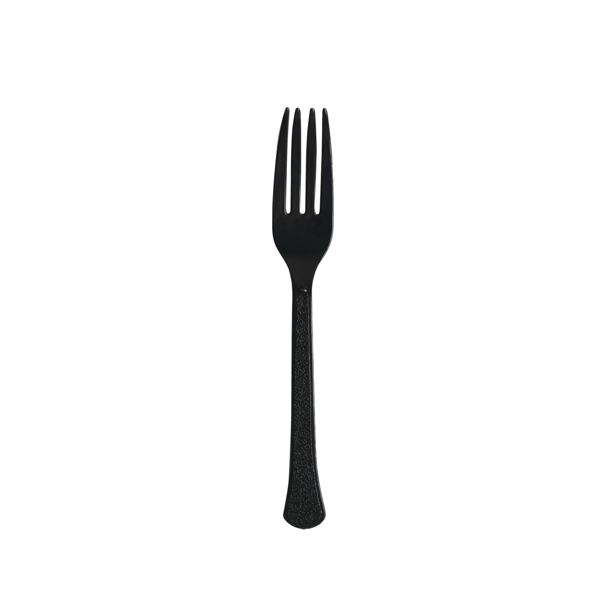 black disposable fork