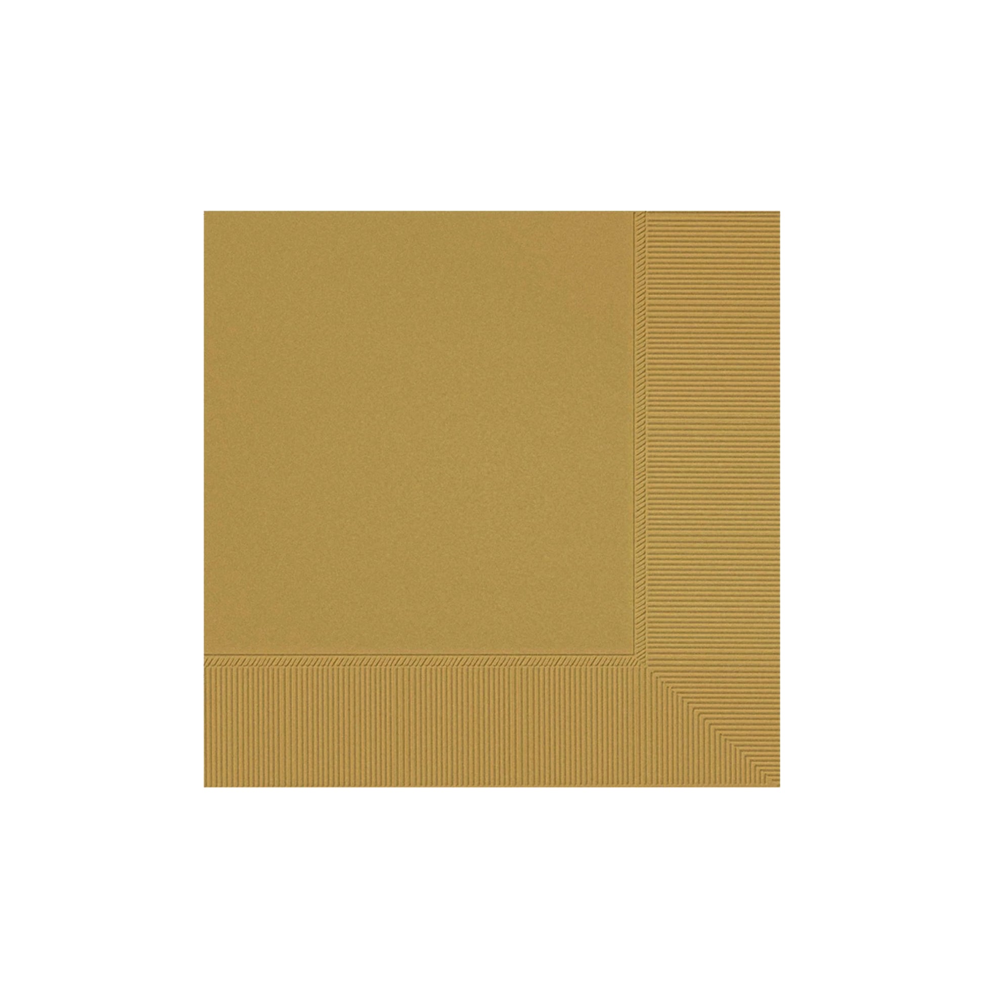 2-Ply 25 cm Lunch Napkins Gold Pack of 40