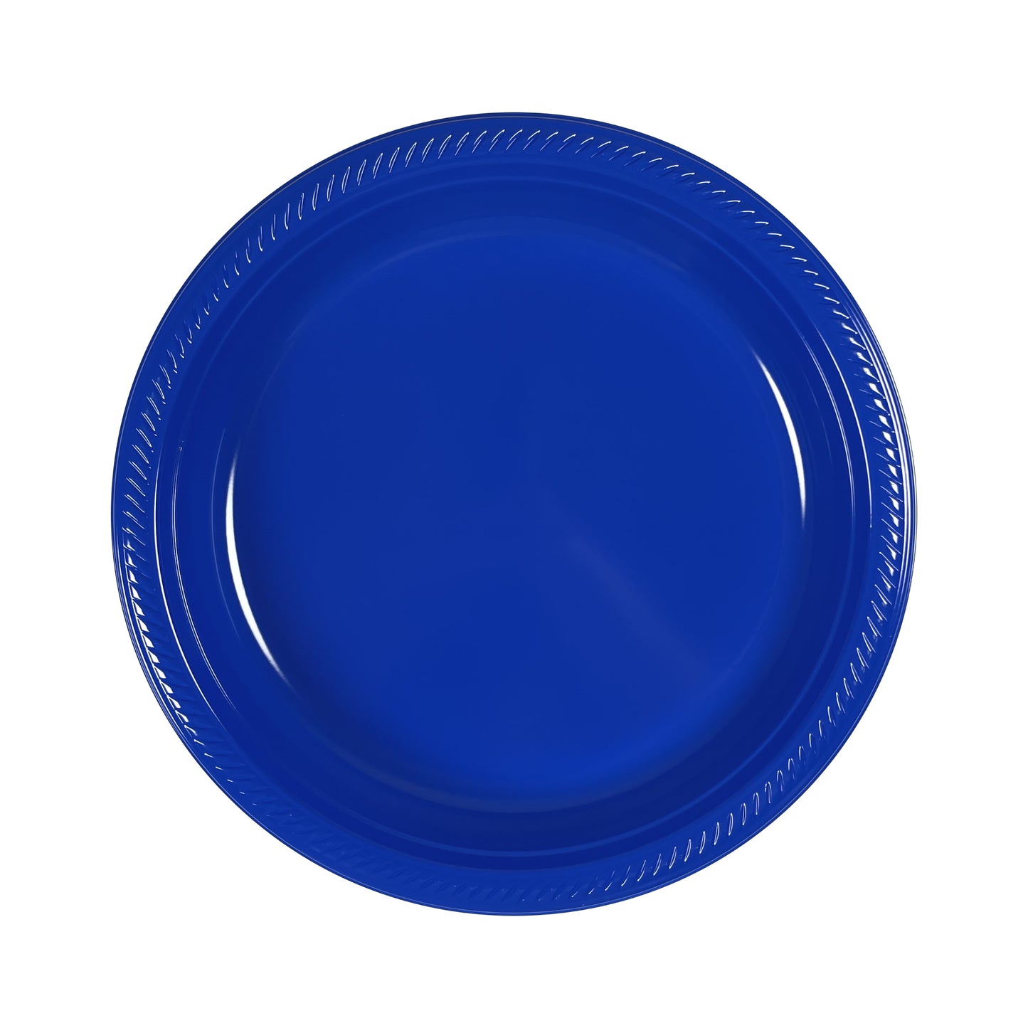 1 Compartment Pack of 20 Royal Blue 26 cm Plastic Plates