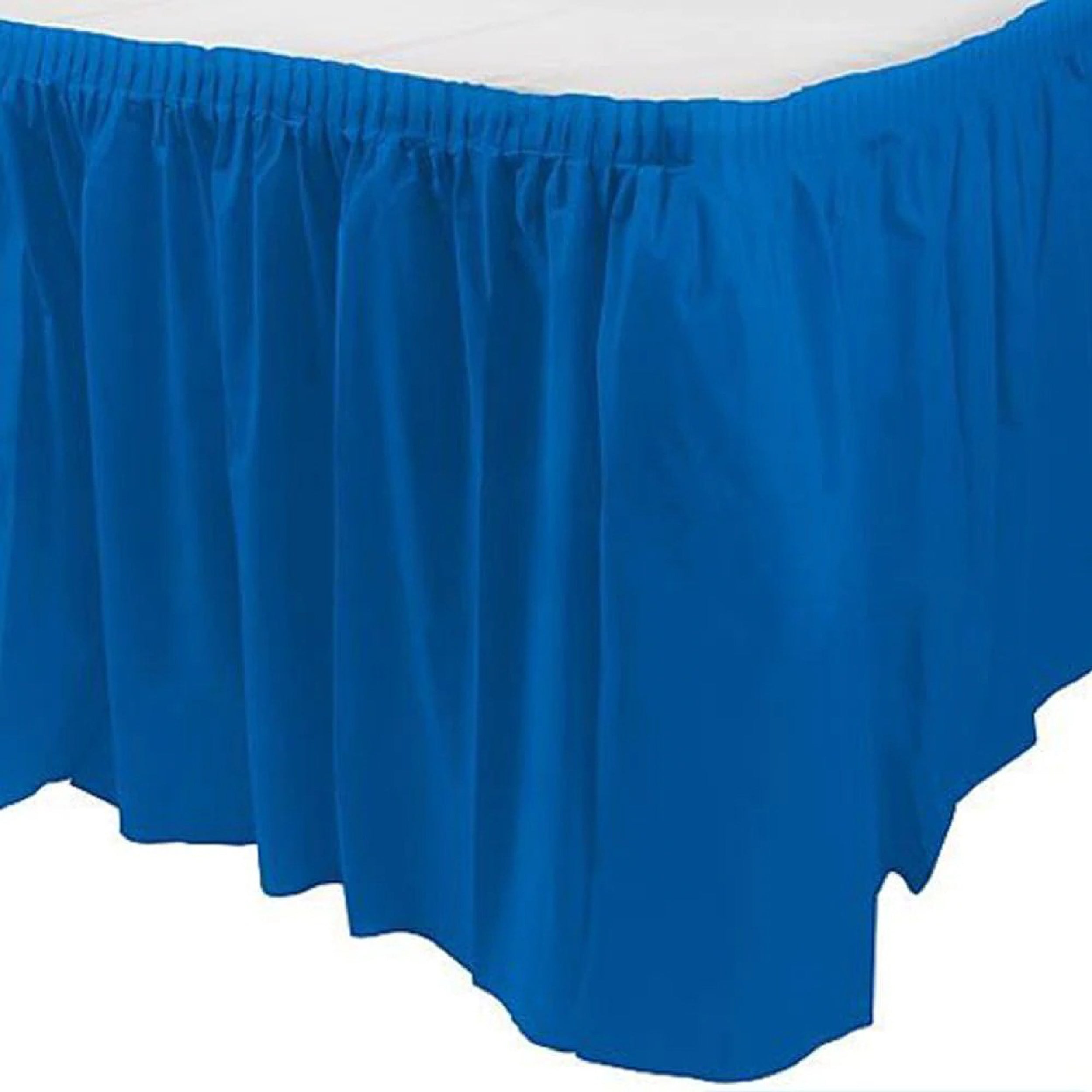 Cosmoplast Rectangular Table Skirt Royal Blue 36 x 74 cm Pack of 1 ...