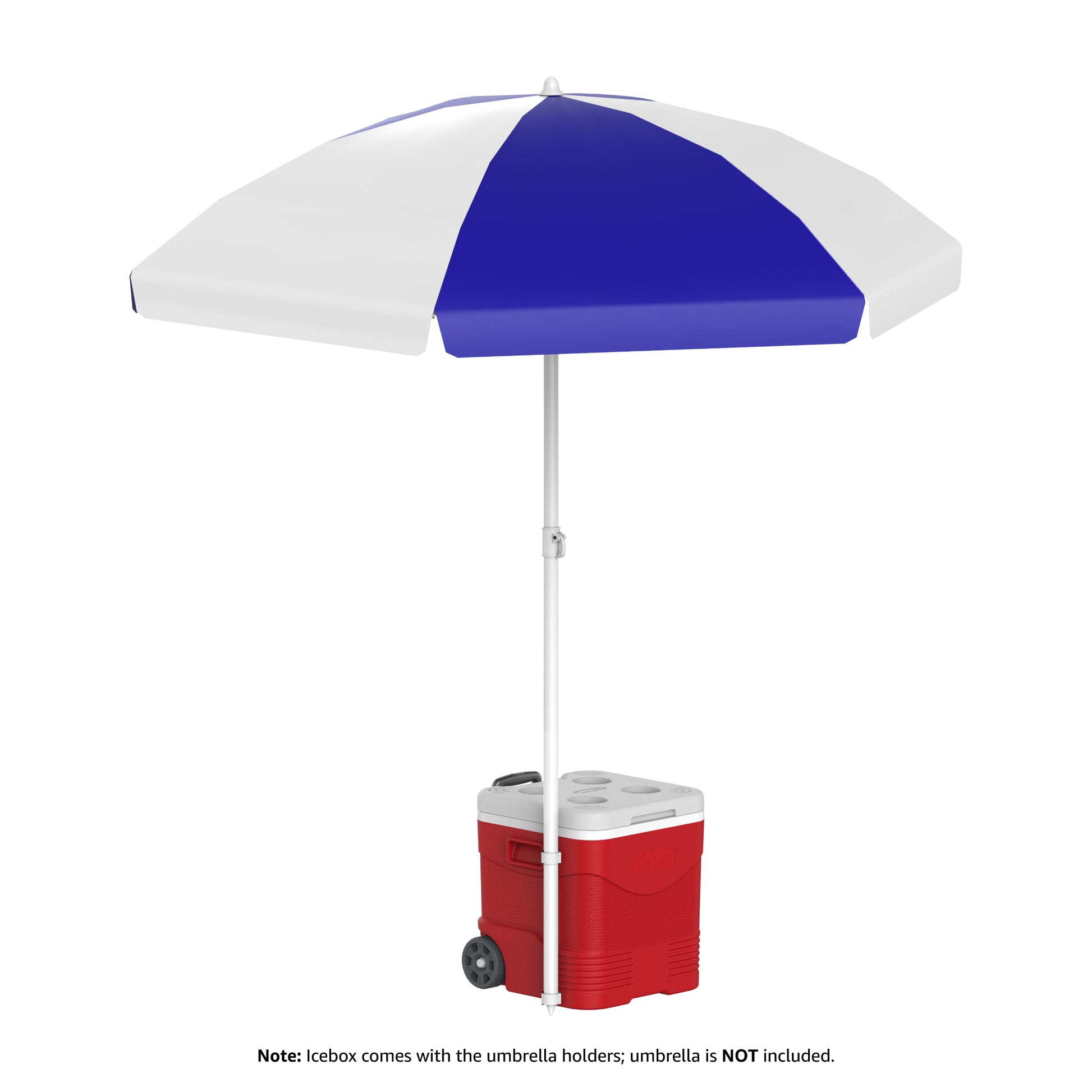 Cosmoplast 45L Icebox with Umbrella Holder