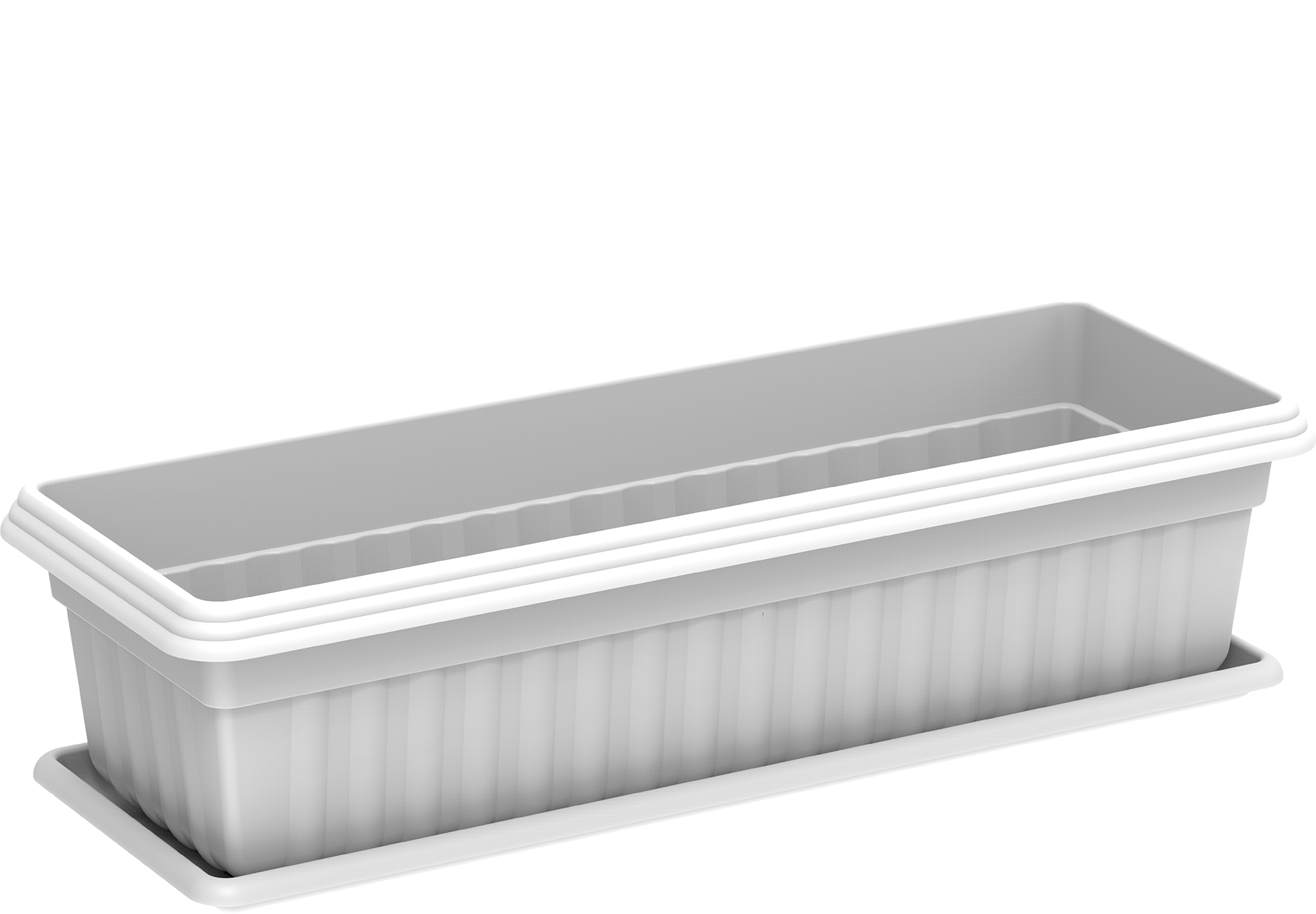 Cosmoplast UAE 19" Small Exotica Planter with Tray