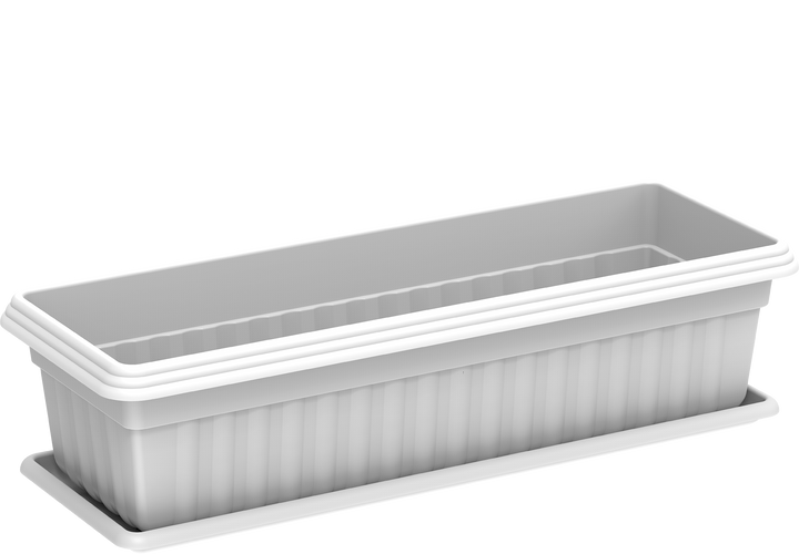 Cosmoplast UAE 19" Small Exotica Planter with Tray