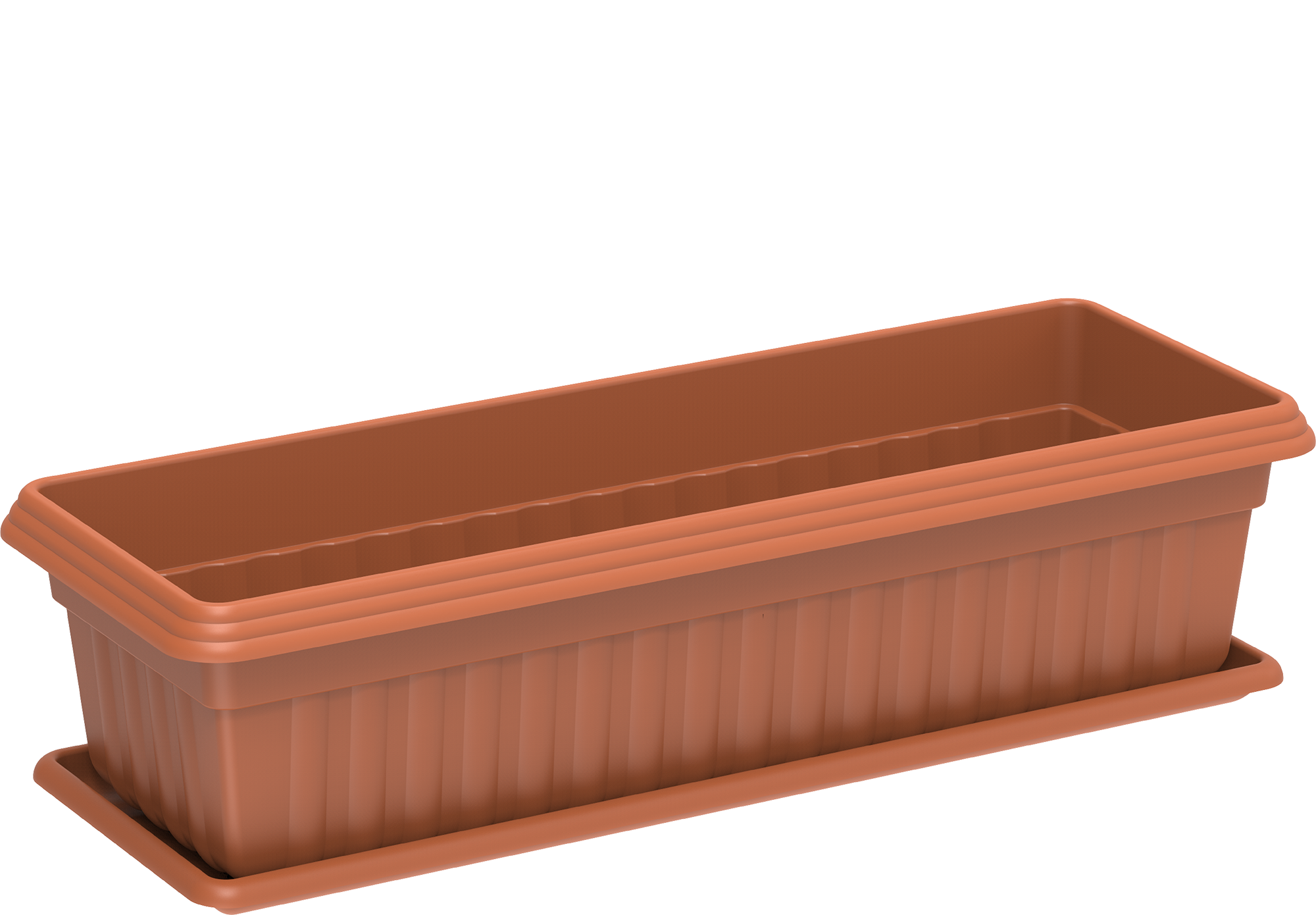 Cosmoplast UAE 19" Small Exotica Planter with Tray