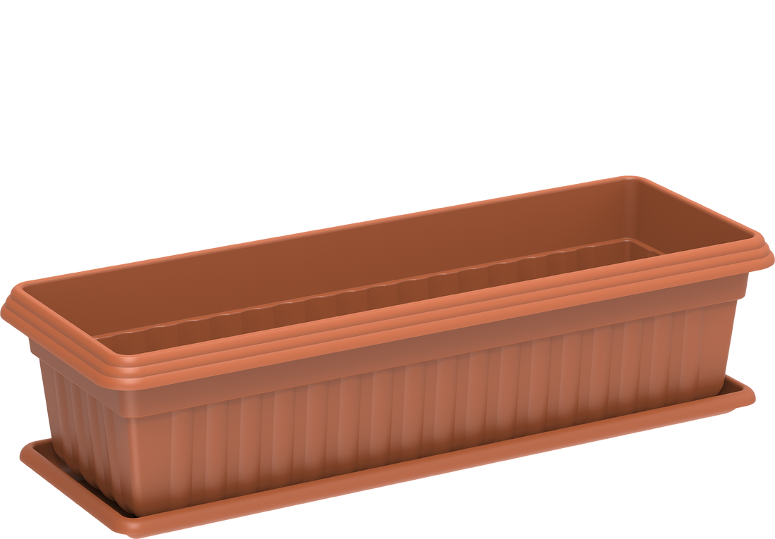 Cosmoplast UAE 19" Small Exotica Planter with Tray