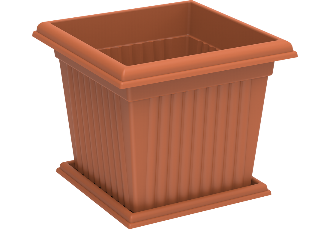 Cosmoplast UAE 30L Square Planter with Tray